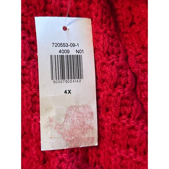 NWT Old Navy Plus Size Women's Red Sweater Tunic Length Size 4X - Picture 5 of 8